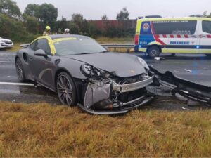 Freeway open after crash clean up