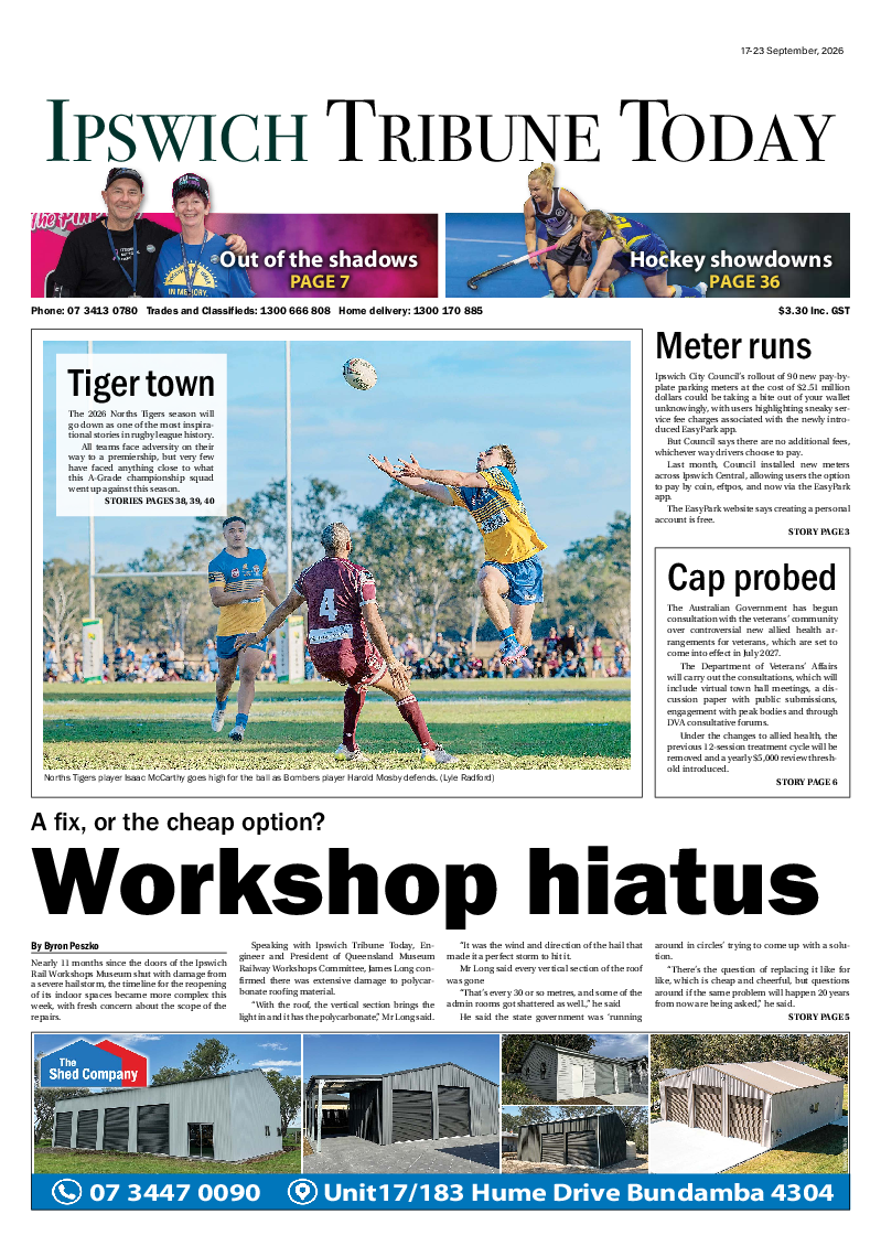 Ipswich Tribune Today – 17th September 2026