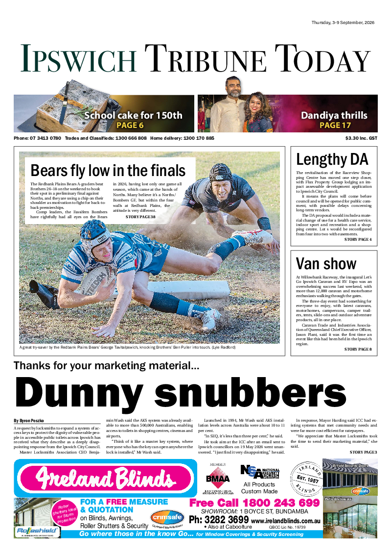 Ipswich Tribune Today – 3rd September 2026