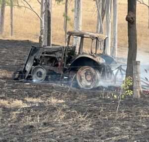 Firies warning of fire danger point to ignition risks